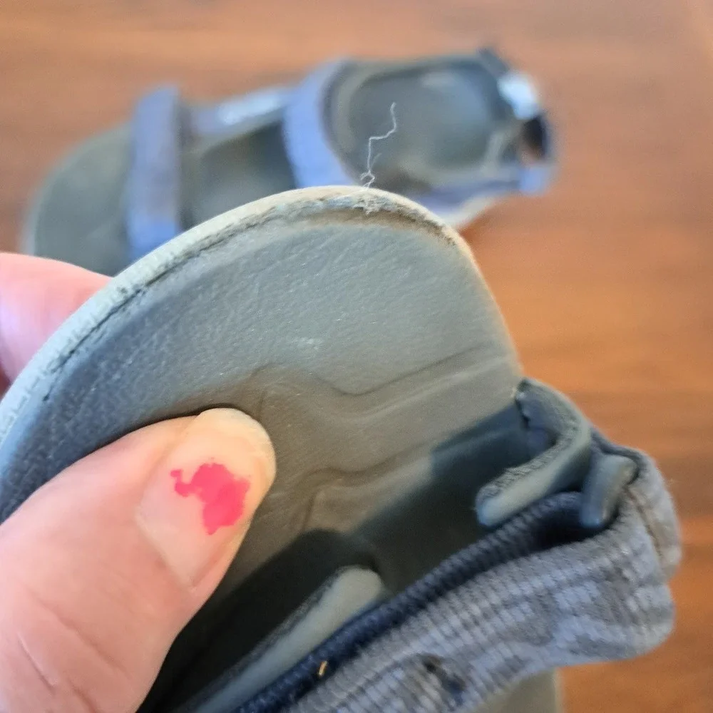 Teva Kids Hurricane XLT2 Sport Sandals Navy Blue Grey Adjustable Straps Size 2